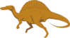 Brown Spinosaurus Clip Art